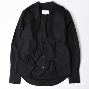 Like new Maison Margiela Shirt Black V-neck S67DT0031 Size 46 Used 4a008745