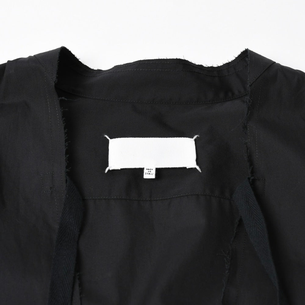 Like new Maison Margiela Shirt Black V-neck S67DT0031 Size 46 Used 4a008745