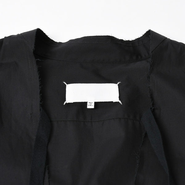 Like new Maison Margiela Shirt Black V-neck S67DT0031 Size 46 Used 4a008745