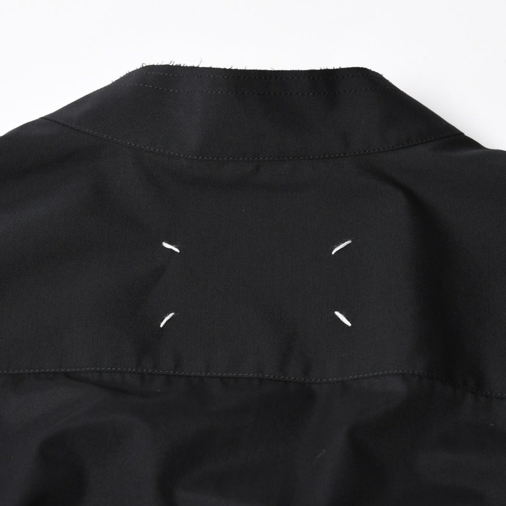 Like new Maison Margiela Shirt Black V-neck S67DT0031 Size 46 Used 4a008745