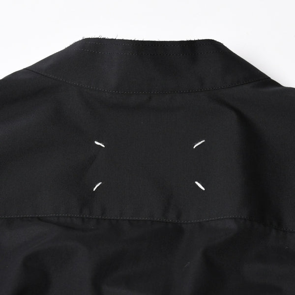 Like new Maison Margiela Shirt Black V-neck S67DT0031 Size 46 Used 4a008745