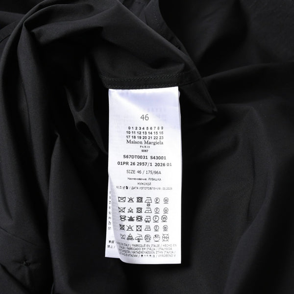 Like new Maison Margiela Shirt Black V-neck S67DT0031 Size 46 Used 4a008745