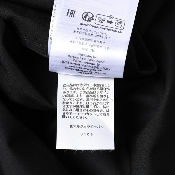 Like new Maison Margiela Shirt Black V-neck S67DT0031 Size 46 Used 4a008745