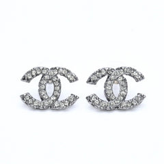 CHANEL Cocomark drop earrings Weight approx. 9.61g 05C engraved GP metal stone for both ears Good condition Used 4a007078