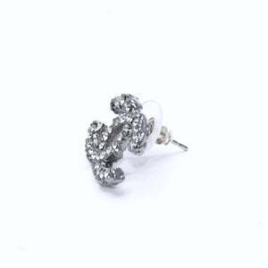 CHANEL Cocomark drop earrings Weight approx. 9.61g 05C engraved GP metal stone for both ears Good condition Used 4a007078