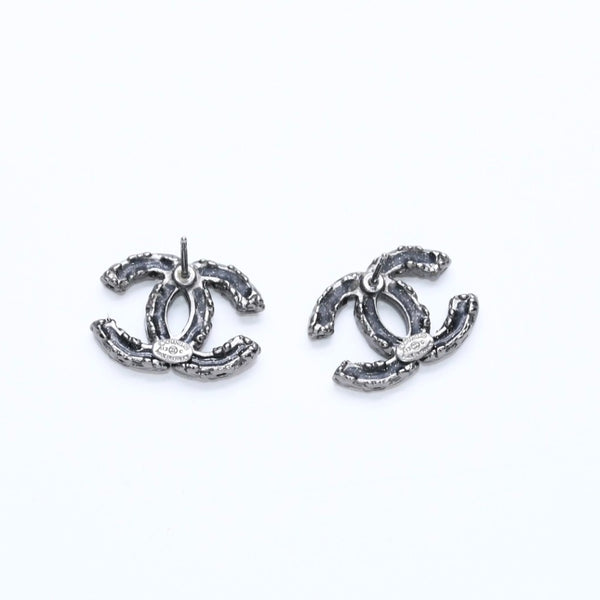 CHANEL Cocomark drop earrings Weight approx. 9.61g 05C engraved GP metal stone for both ears Good condition Used 4a007078