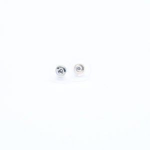 CHANEL Coco Mark Stud Earrings Weight Approx. 0.88g 05V Engraved Black Rhinestone Plastic One Ear Good Condition Used 4a007079