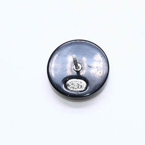 CHANEL Coco Mark Stud Earrings Weight Approx. 0.88g 05V Engraved Black Rhinestone Plastic One Ear Good Condition Used 4a007079