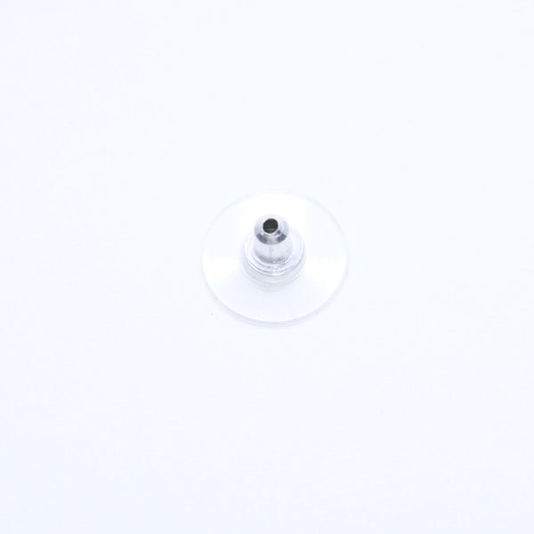 CHANEL Coco Mark Stud Earrings Weight Approx. 0.88g 05V Engraved Black Rhinestone Plastic One Ear Good Condition Used 4a007079