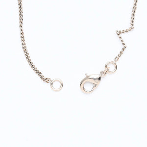 Very Good Condition CHANEL Coco Mark Ribbon Necklace Weight Approx. 6.33g B11P Stamp GP Metal Rhinestone Total Length Approx. 42cm Used 4a007098