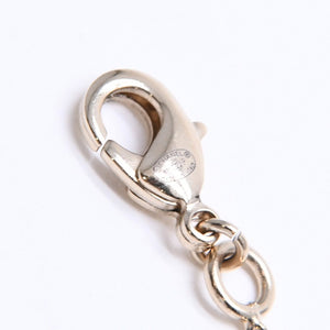 Very Good Condition CHANEL Coco Mark Ribbon Necklace Weight Approx. 6.33g B11P Stamp GP Metal Rhinestone Total Length Approx. 42cm Used 4a007098