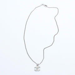 Very Good Condition CHANEL Coco Mark Necklace Weight approx. 5.84g B11V engraved Metal Rhinestone Total length approx. 43cm Used 4a007095