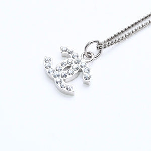 Very Good Condition CHANEL Coco Mark Necklace Weight approx. 5.84g B11V engraved Metal Rhinestone Total length approx. 43cm Used 4a007095