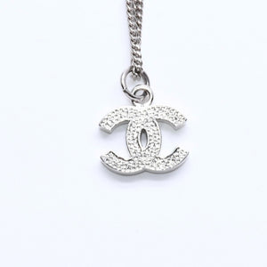 Very Good Condition CHANEL Coco Mark Necklace Weight approx. 5.84g B11V engraved Metal Rhinestone Total length approx. 43cm Used 4a007095