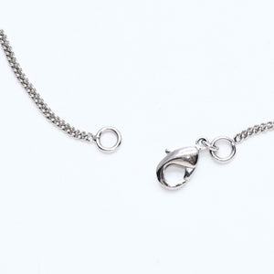 Very Good Condition CHANEL Coco Mark Necklace Weight approx. 5.84g B11V engraved Metal Rhinestone Total length approx. 43cm Used 4a007095