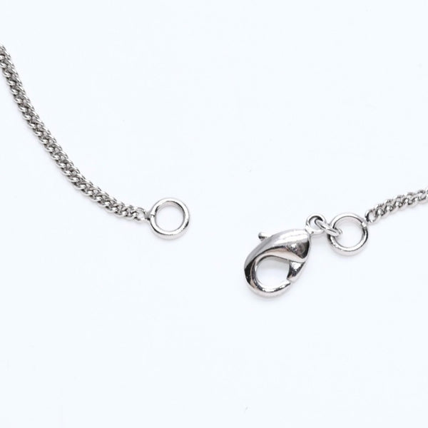 Very Good Condition CHANEL Coco Mark Necklace Weight approx. 5.84g B11V engraved Metal Rhinestone Total length approx. 43cm Used 4a007095