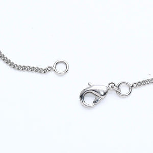 Very Good Condition CHANEL Coco Mark Necklace Weight Approximately 5.70g B11V Engraved Metal Rhinestone Total Length Approximately 43cm Used 4a007094