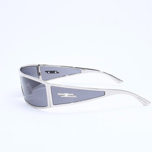 Very Good Condition BOTTEGAVENETA Bottega Veneta Sunglasses Eyewear BV1275S Size 69□14 130 Silver Black Used 4a009060