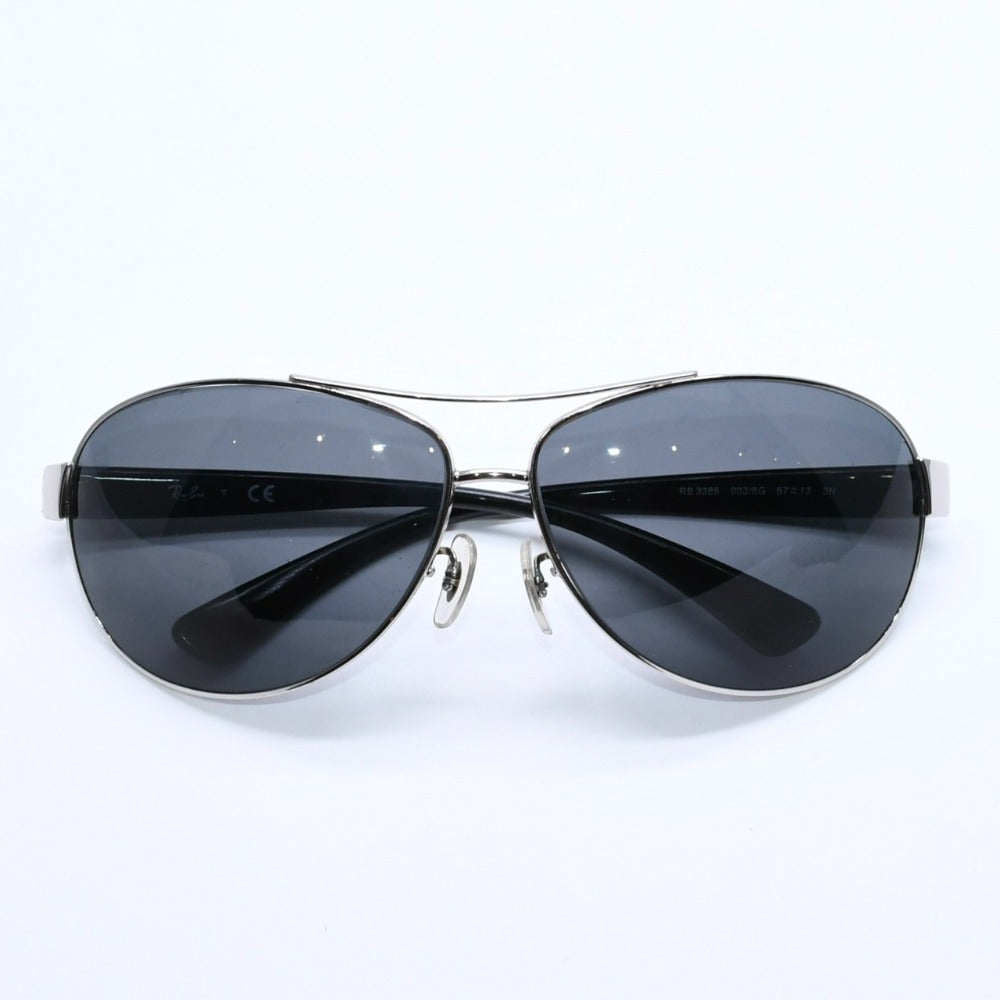 Mint condition Ray-Ban teardrop sunglasses, double bridge, RB 3386, acetate, metal, silver hardware, size 67◻13 Used 4a008623
