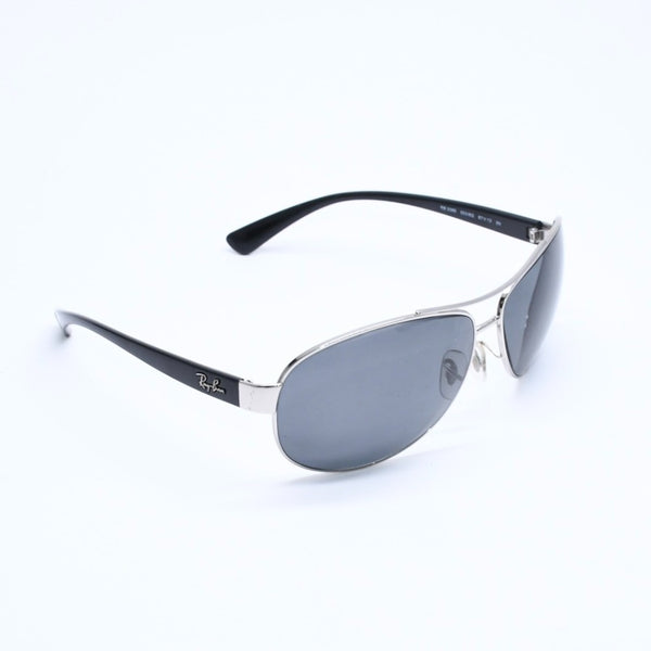 極美品 RAYBAN レイバン ティアドロップ サングラス ダブルブリッジ RB 3386 アセテート メタル シルバー金具 サイズ67◻︎13 中古 4a008623