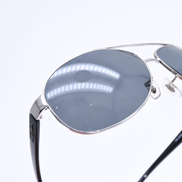 極美品 RAYBAN レイバン ティアドロップ サングラス ダブルブリッジ RB 3386 アセテート メタル シルバー金具 サイズ67◻︎13 中古 4a008623
