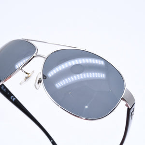 極美品 RAYBAN レイバン ティアドロップ サングラス ダブルブリッジ RB 3386 アセテート メタル シルバー金具 サイズ67◻︎13 中古 4a008623