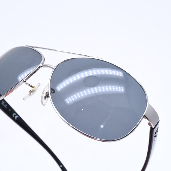 極美品 RAYBAN レイバン ティアドロップ サングラス ダブルブリッジ RB 3386 アセテート メタル シルバー金具 サイズ67◻︎13 中古 4a008623