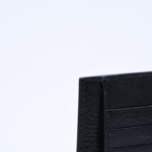 極美品 BALENCIAGA バレンシアガ ル シティ レザー カードケース ブラック マットブラック金具 853753 中古 4a007913