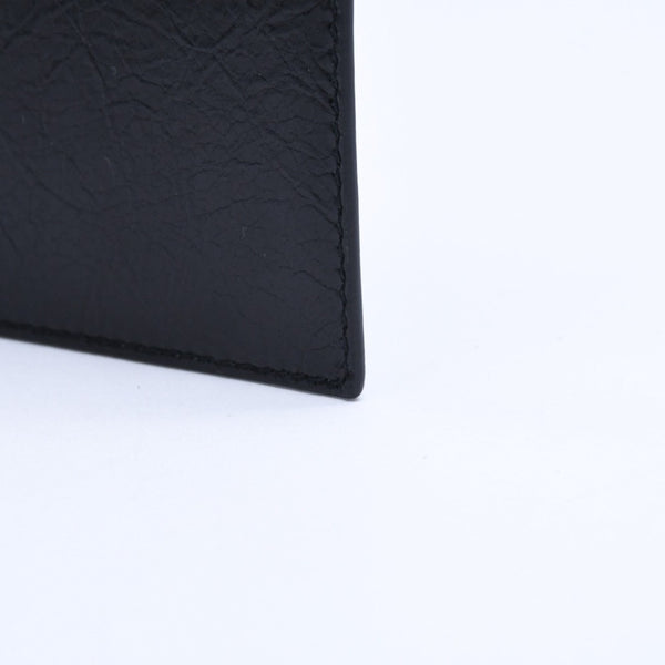極美品 BALENCIAGA バレンシアガ ル シティ レザー カードケース ブラック マットブラック金具 853753 中古 4a007913