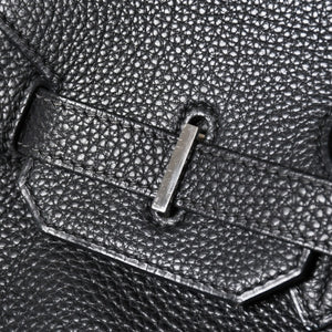極美品 HERMES エルメス BIRKIN バーキン35 ブラック シルバー金具 トゴハンドバッグ □F刻印 中古 4a009121