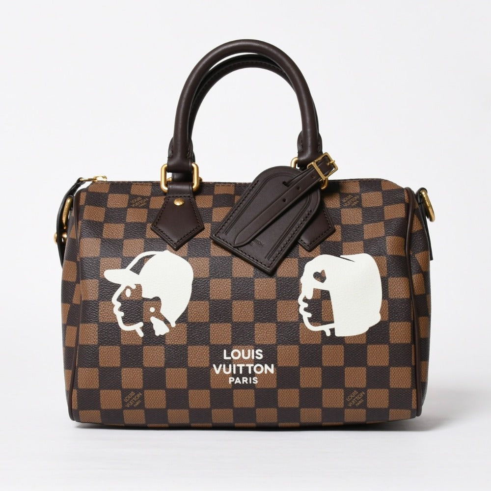Like new LOUIS VUITTON Speedy Bandouliere 25 2WAY bag N40772 Damier Friendship Pharrell Williams Used 4a009084
