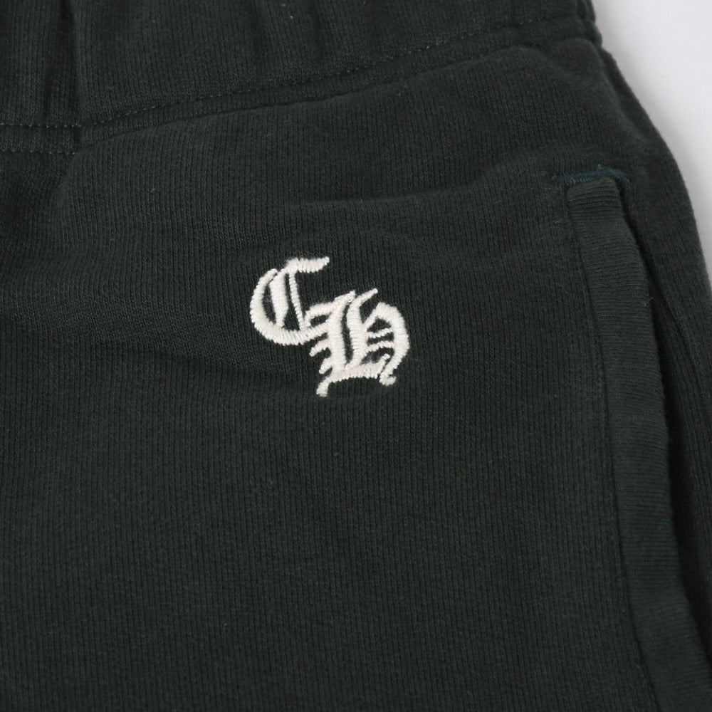 Very Good Condition CHROME HEARTS Y NOT SLO RIDE Sweatpants Old English Embroidery Scroll Label Size S Green Used 4a009024