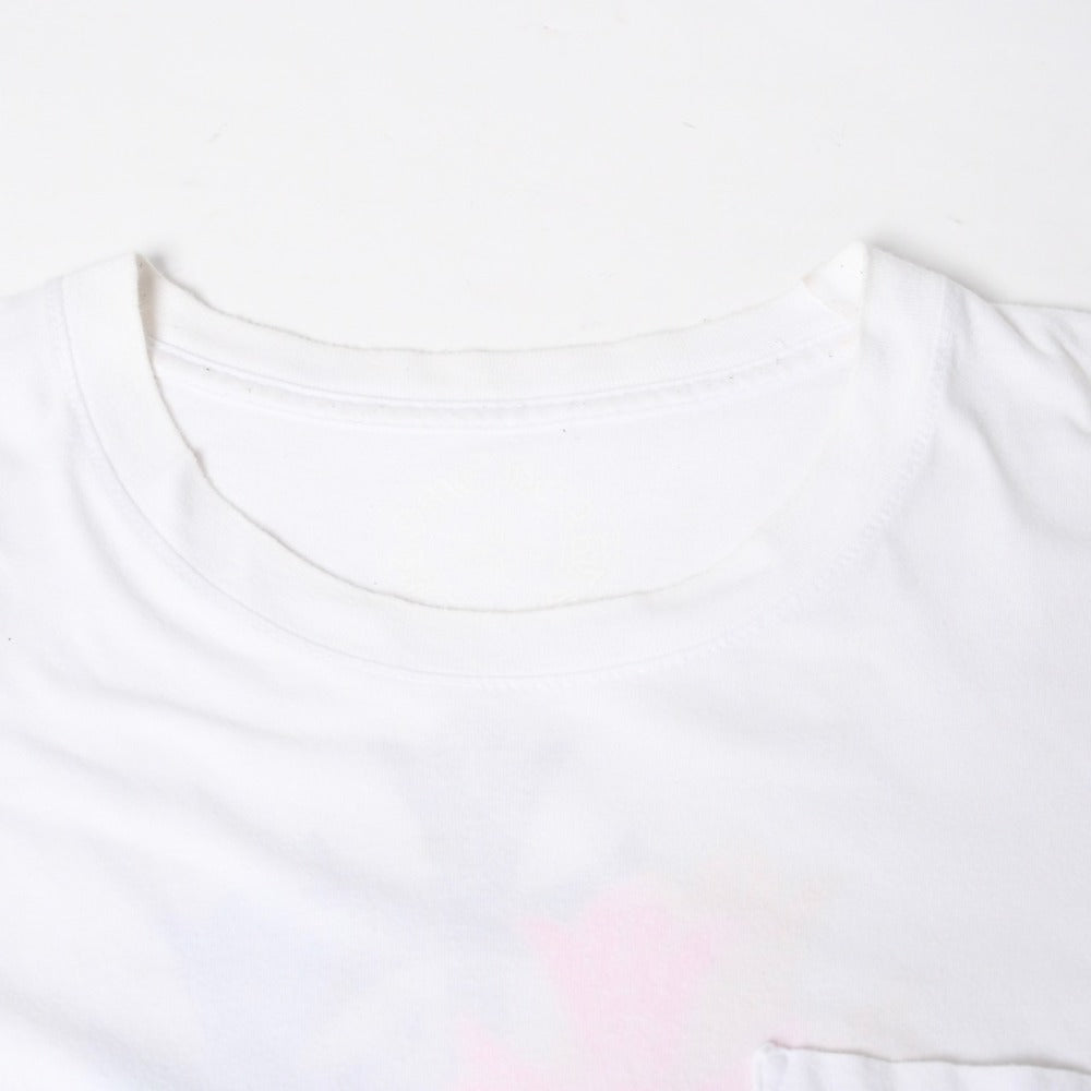 Very Good Condition CHROME HEARTS Long Sleeve T-Shirt Size L Cemetery Cross Scroll Label White Multicolor Good Condition Used 4a009052