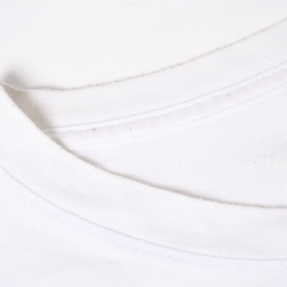 Very Good Condition CHROME HEARTS Long Sleeve T-Shirt Size L Cemetery Cross Scroll Label White Multicolor Good Condition Used 4a009052