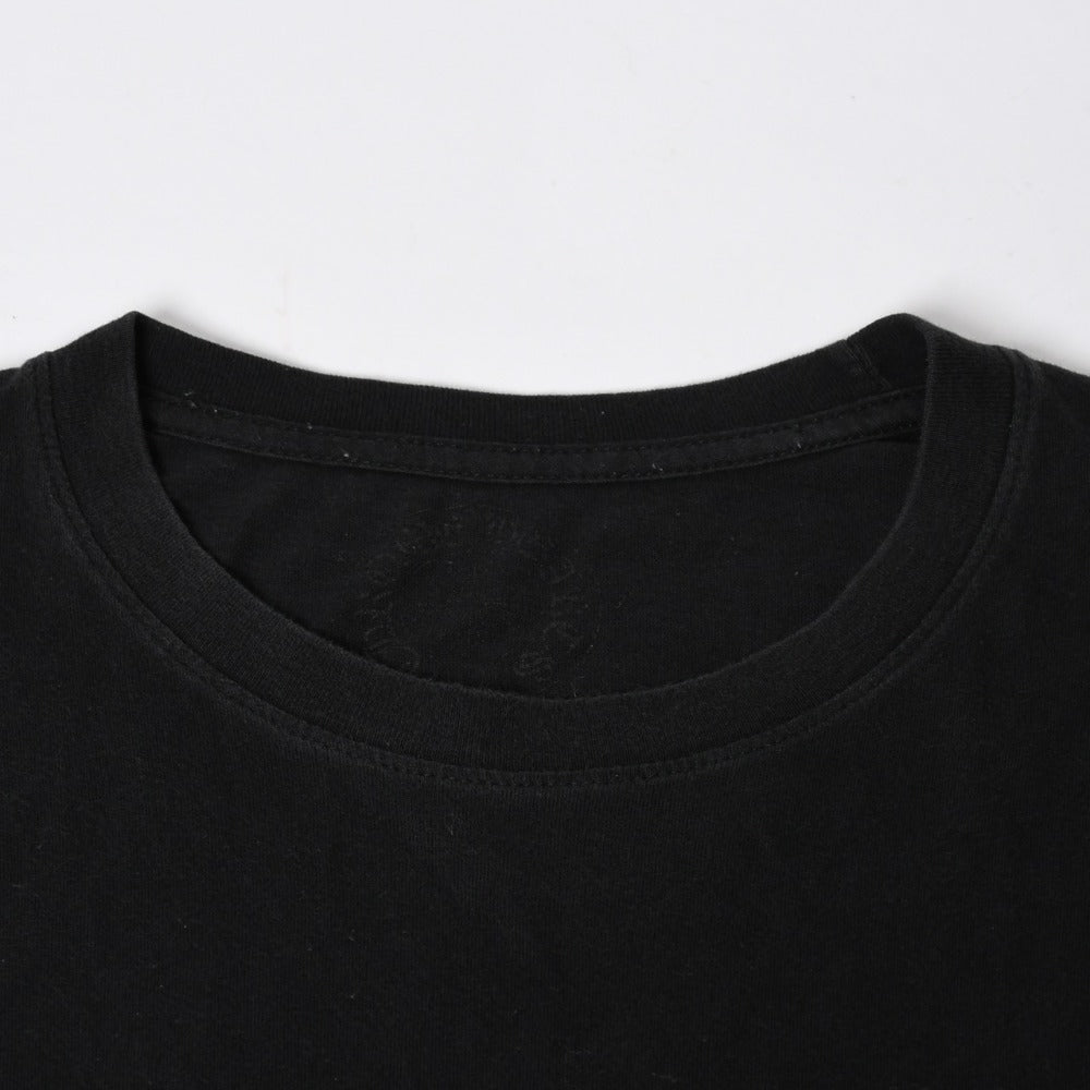 CHROME HEARTS Long Sleeve T-shirt Size L Cemetery Cross Scroll Label Black Green Good Condition Used 4a009051