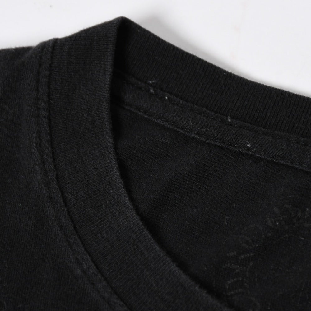CHROME HEARTS Long Sleeve T-shirt Size L Cemetery Cross Scroll Label Black Green Good Condition Used 4a009051