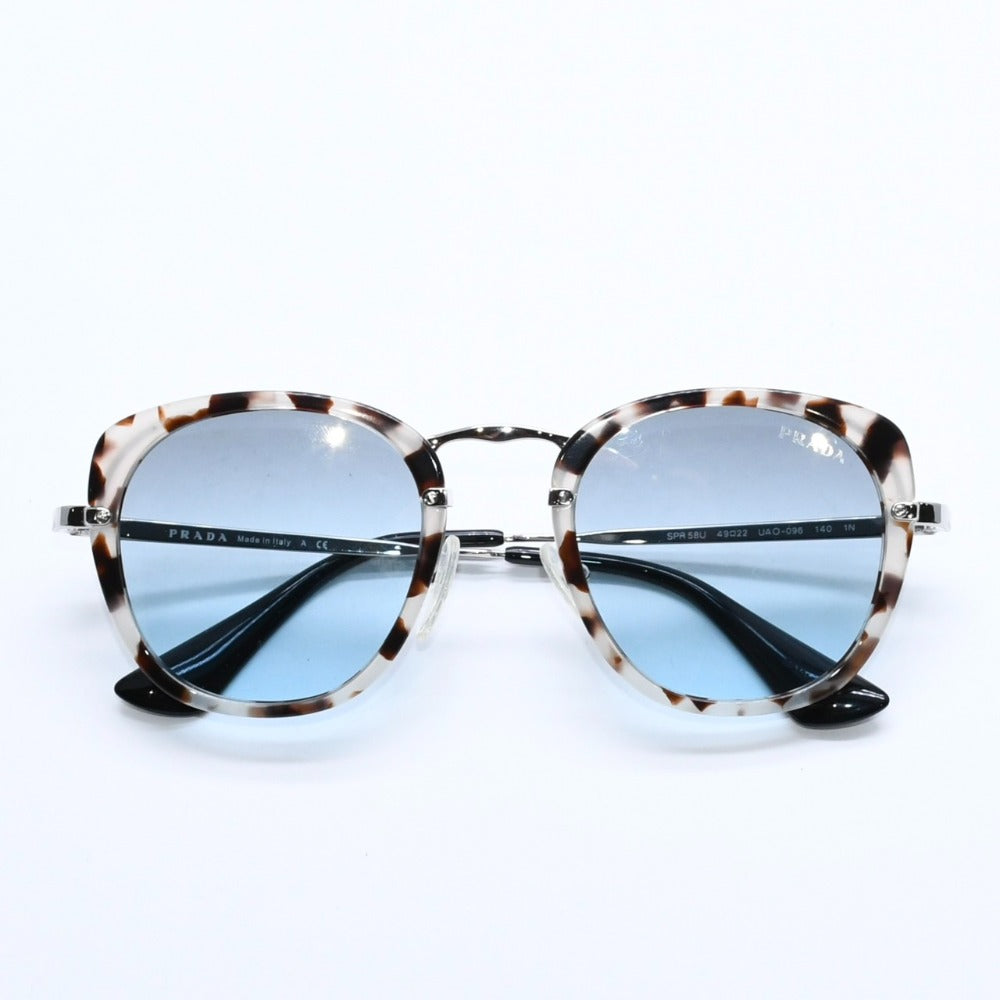 Very good condition PRADA sunglasses eyewear SPR58U size 49□22 140 tortoiseshell color brown silver used 4a008521