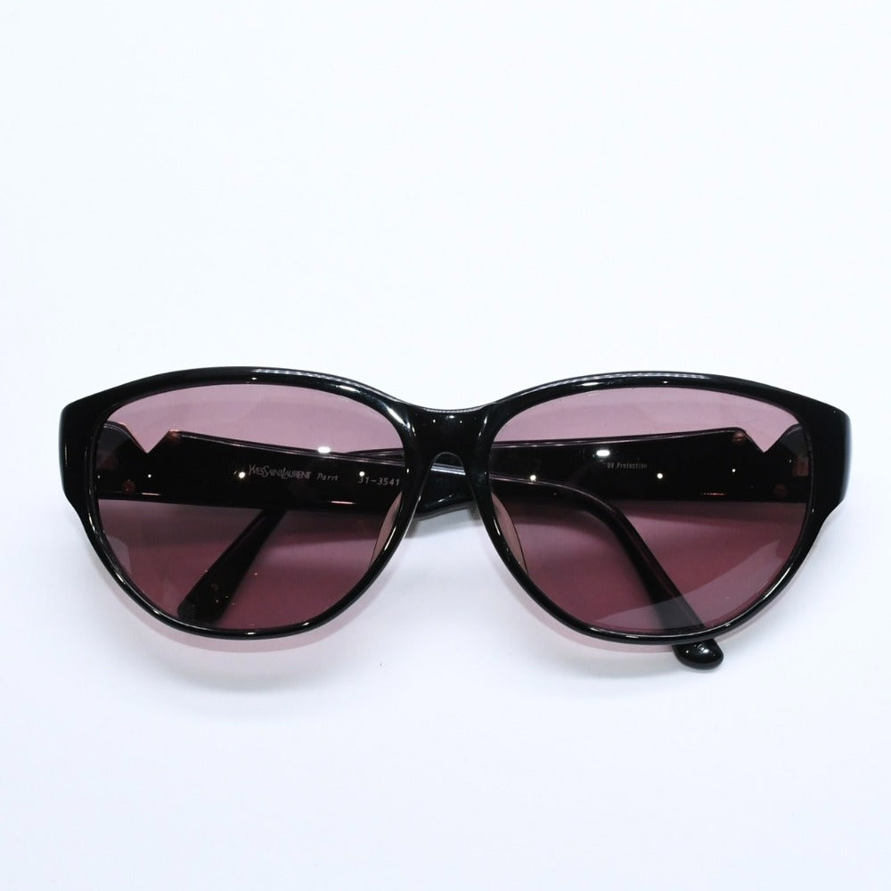 YVES SAINT LAURENT Yves Saint Laurent Sunglasses Eyewear 31-3541 Black Brown Acetate Good Condition Used 4a008462