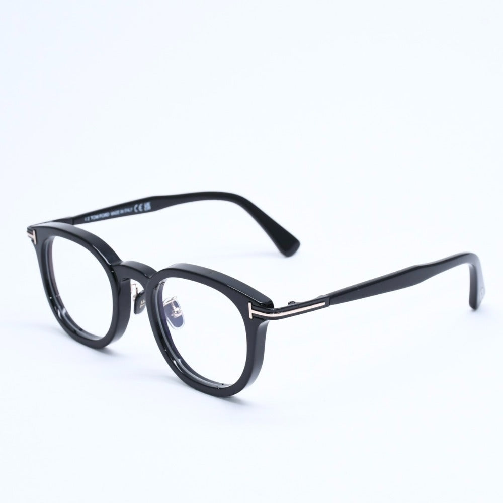 Very good condition TOM FORD Glasses Wellington TF6009-D-B 001 Size 48□22 140 Black Used 4a008475