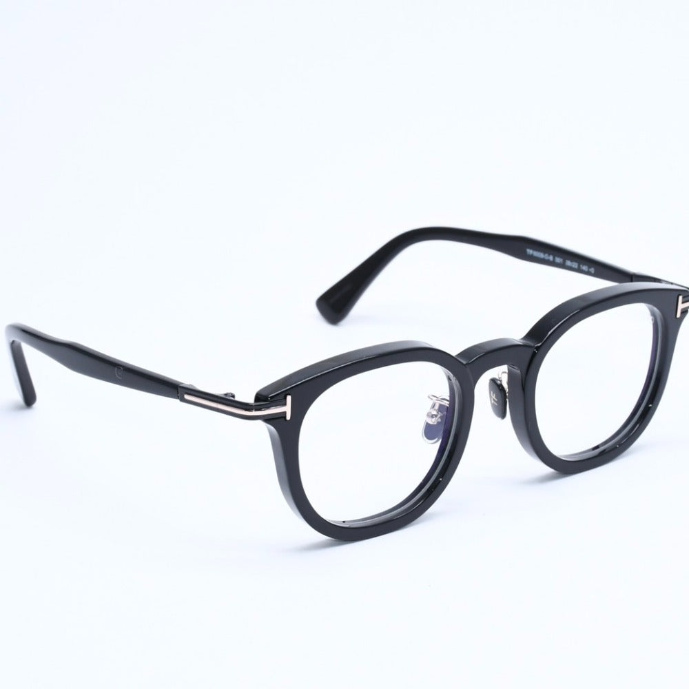 Very good condition TOM FORD Glasses Wellington TF6009-D-B 001 Size 48□22 140 Black Used 4a008475