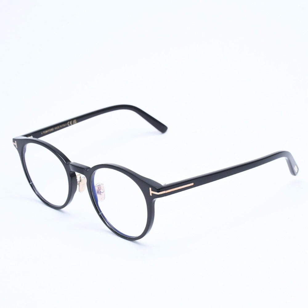Very Good Condition TOM FORD Date Glasses Eyewear TF5996-K-B ECO 001 Size 51□21 145 Black Light Brown Used 4a008477