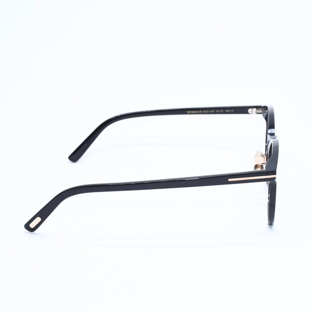 Very Good Condition TOM FORD Date Glasses Eyewear TF5996-K-B ECO 001 Size 51□21 145 Black Light Brown Used 4a008477
