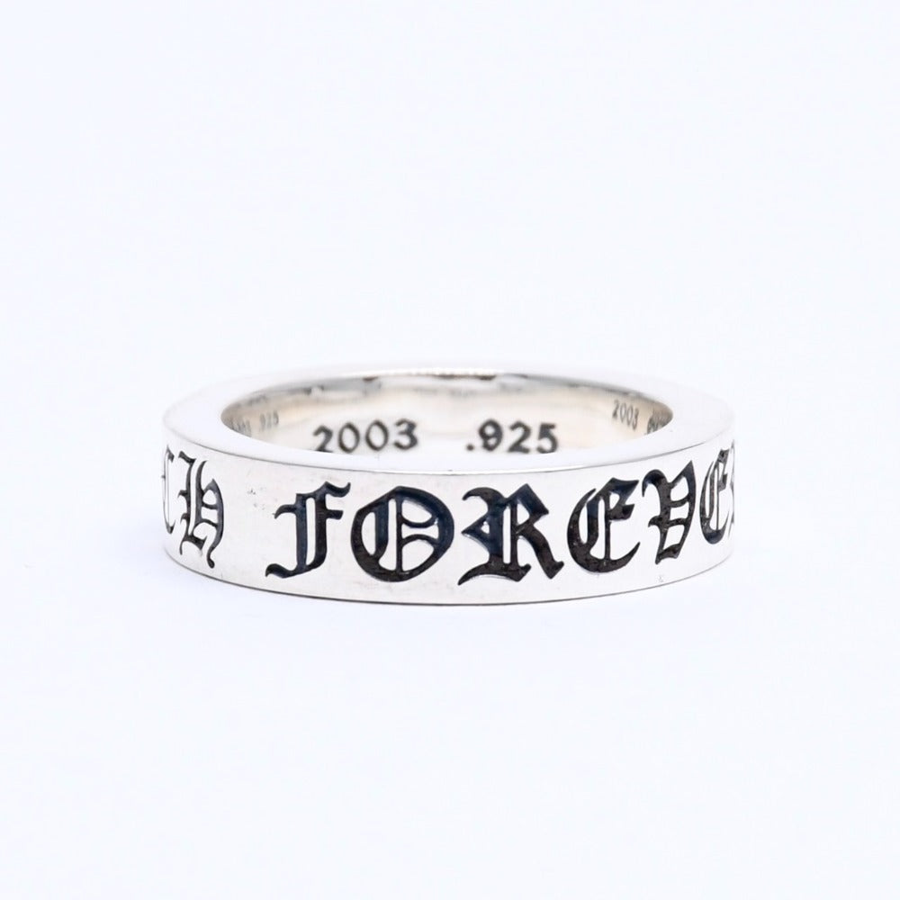 New and unused item CHROME HEARTS RNG SPACER 6MM CH FOREVER spacer ring Ring size 18 Weight approx. 10.75g Silver 925 Used 4a009020