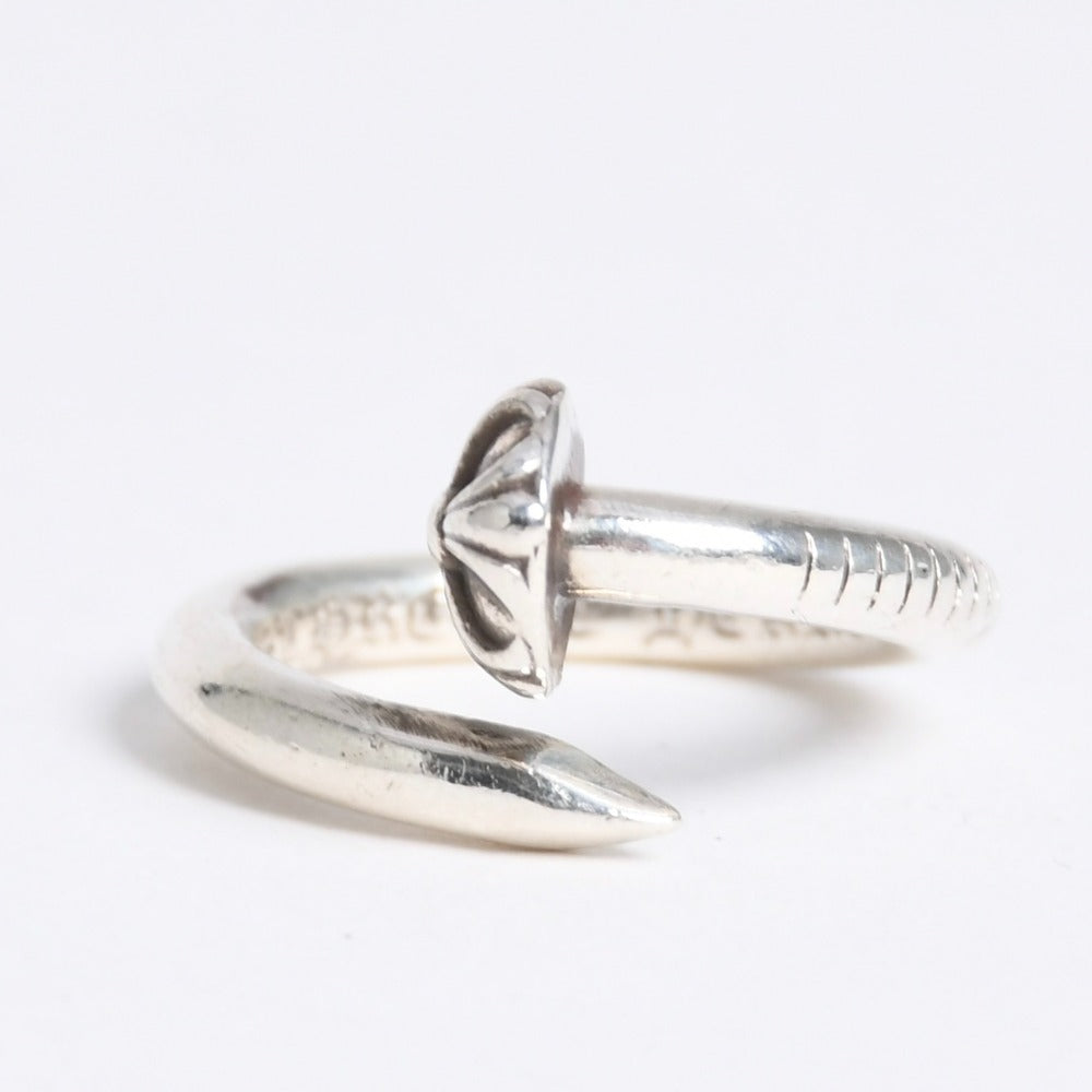 Very good condition CHROME HEARTS RNG NAIL W/CROSS BALL Nail cross ball ring Weight approx. 6.08g Size 7.5 Silver 925 Used 4a009054