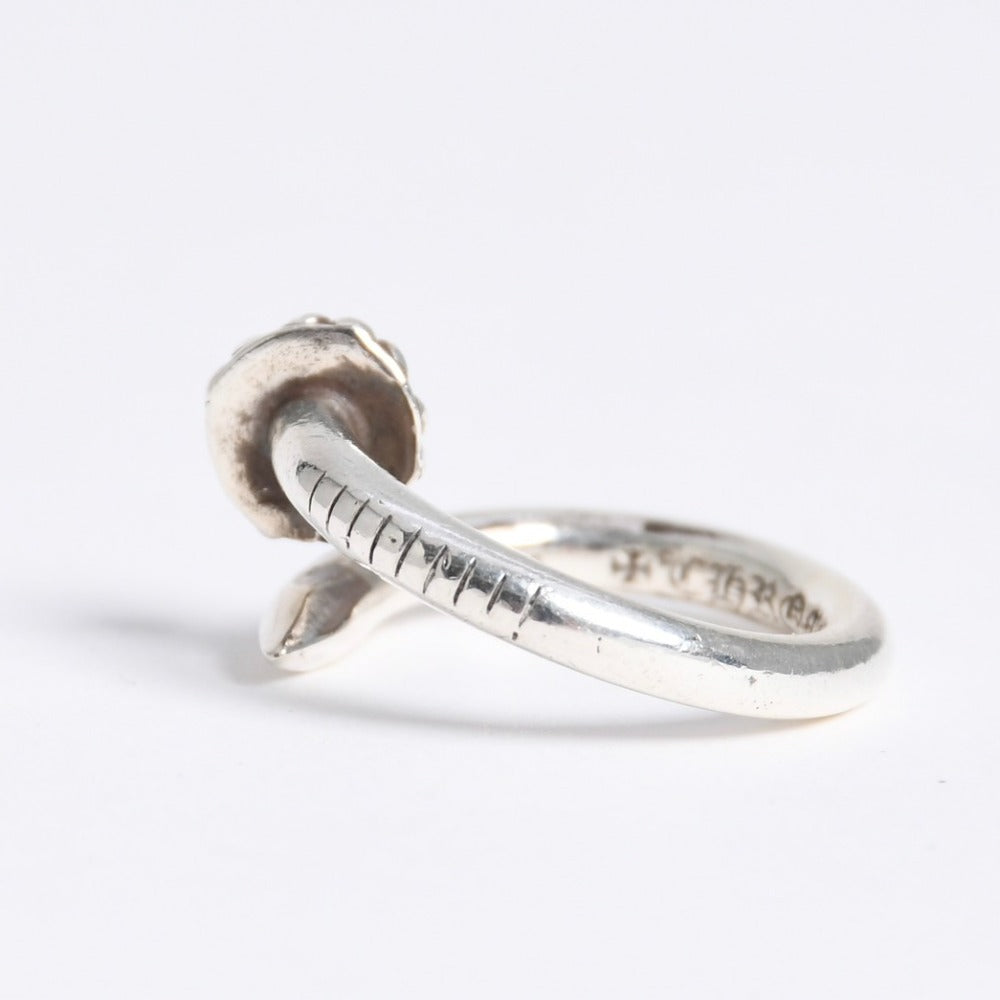Very good condition CHROME HEARTS RNG NAIL W/CROSS BALL Nail cross ball ring Weight approx. 6.08g Size 7.5 Silver 925 Used 4a009054