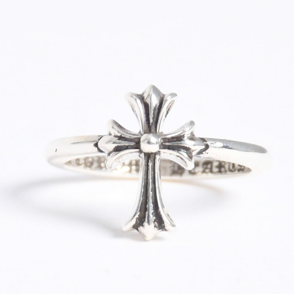 New and unused CHROME HEARTS Bubblegum CH Cross Ring Silver 925 1.6g Size 2 Used 4a009015