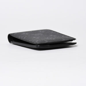 Like new LOUIS VUITTON Bifold Wallet Portefeuille Multiple M61695 Monogram Eclipse Used 4a009071