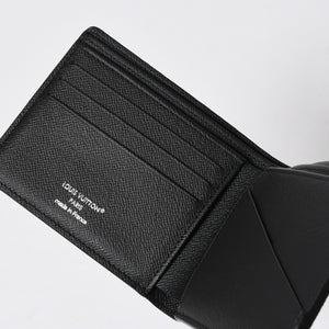 Like new LOUIS VUITTON Bifold Wallet Portefeuille Multiple M61695 Monogram Eclipse Used 4a009071
