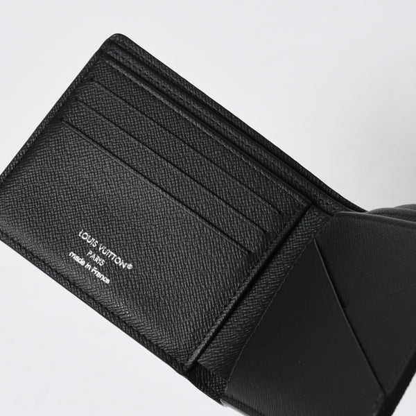 Like new LOUIS VUITTON Bifold Wallet Portefeuille Multiple M61695 Monogram Eclipse Used 4a009071