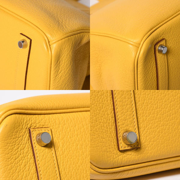 Very good condition HERMES BIRKIN Birkin 35 Soleil Silver hardware Togo handbag □M stamp Used 4a009173